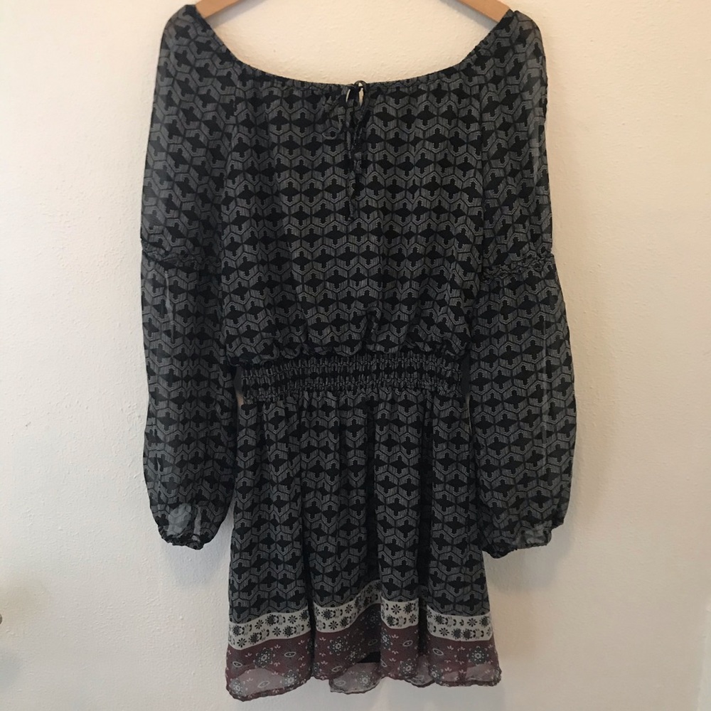 Bohemian print flowy dress